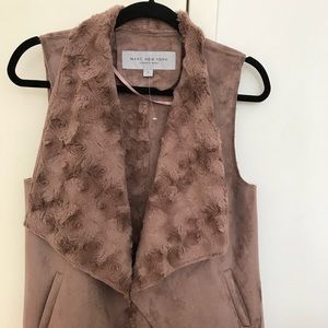 SOLD NWOT - Marc New York Faux Fur Reversible Vest